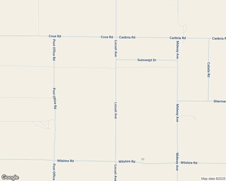 map of restaurants, bars, coffee shops, grocery stores, and more near 12500 Locust Avenue in Lucerne Valley