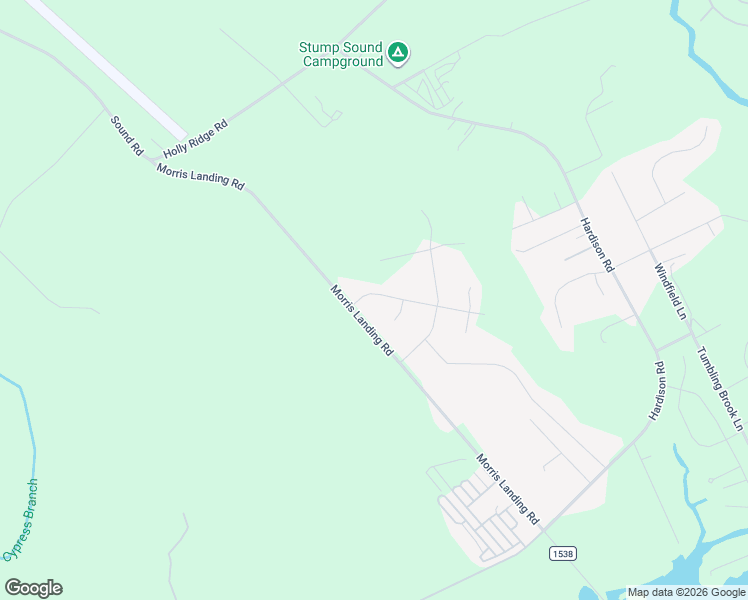 map of restaurants, bars, coffee shops, grocery stores, and more near 543-729 Morris Landing Rd in Holly Ridge