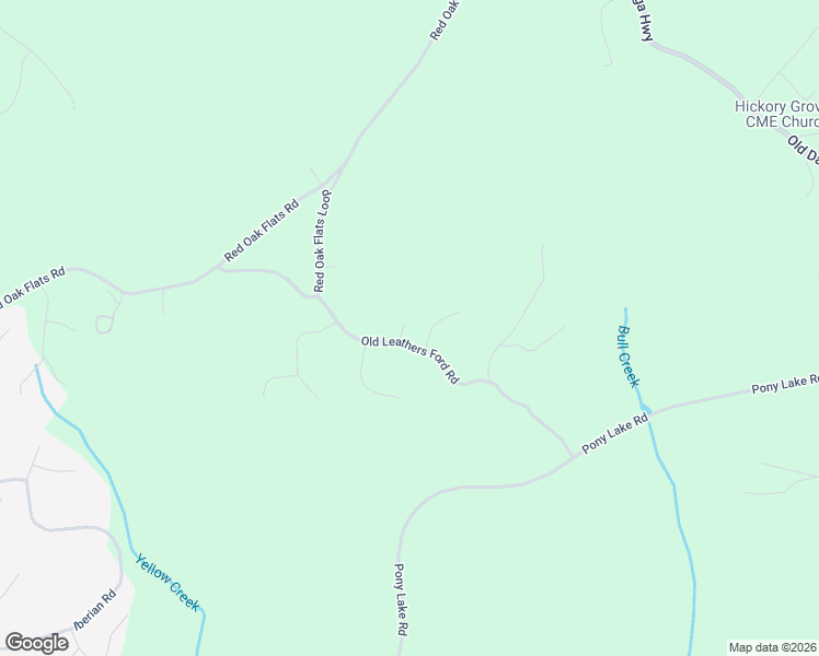 map of restaurants, bars, coffee shops, grocery stores, and more near 223 Old Leathers Ford Road in Dahlonega