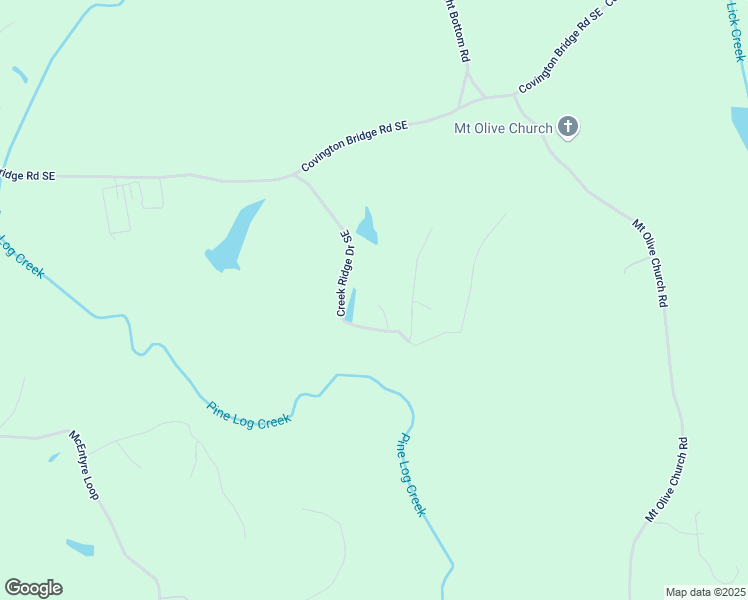 map of restaurants, bars, coffee shops, grocery stores, and more near 374 Creek Ridge Drive Southeast in Fairmount