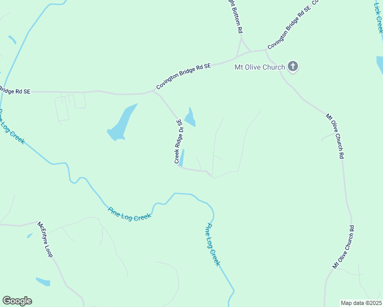 map of restaurants, bars, coffee shops, grocery stores, and more near 374 Creek Ridge Drive Southeast in Fairmount