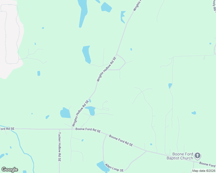 map of restaurants, bars, coffee shops, grocery stores, and more near 834 Wrights Hollow Road Southeast in Calhoun