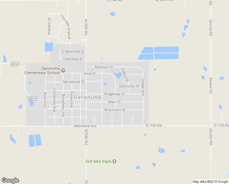 map of restaurants, bars, coffee shops, grocery stores, and more near 713 Ridgeway Street in Geronimo