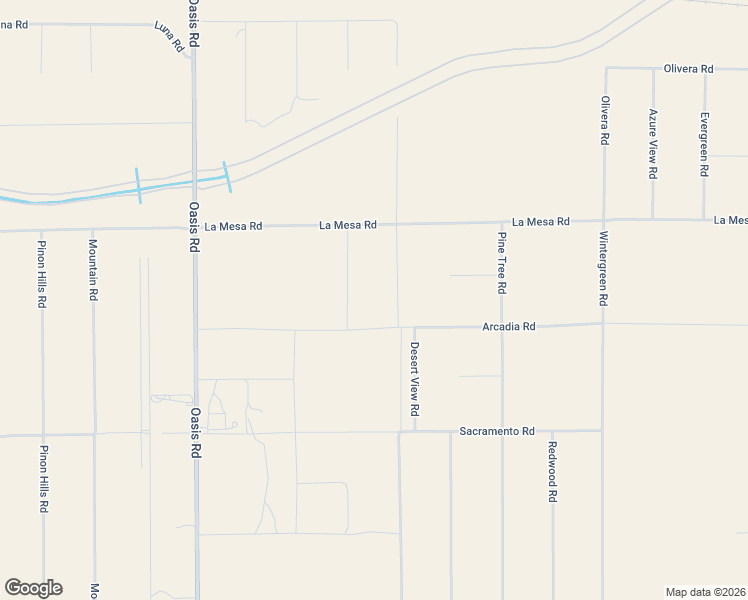 map of restaurants, bars, coffee shops, grocery stores, and more near 1240 La Mesa Road in Pinon Hills