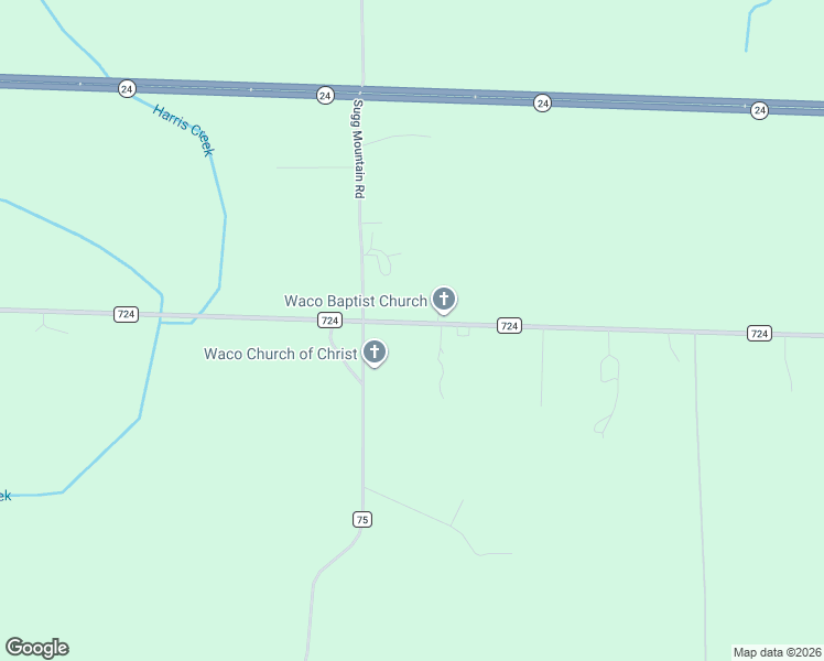 map of restaurants, bars, coffee shops, grocery stores, and more near 31084 Old State Route 24 in Russellville