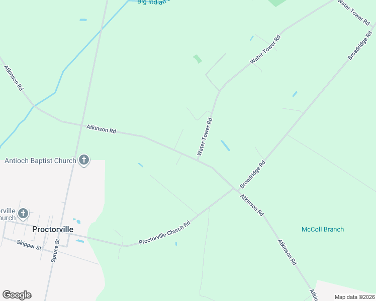 map of restaurants, bars, coffee shops, grocery stores, and more near 3853 Atkinson Road in Orrum