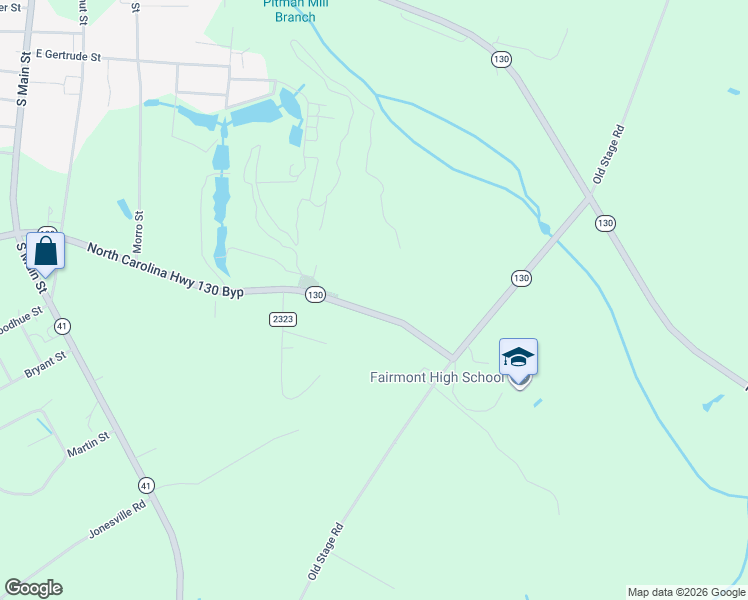 map of restaurants, bars, coffee shops, grocery stores, and more near 12125 Golf Course Drive in Fairmont