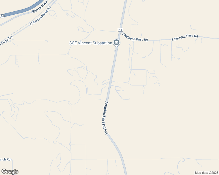 map of restaurants, bars, coffee shops, grocery stores, and more near Angeles Forest Highway in Acton