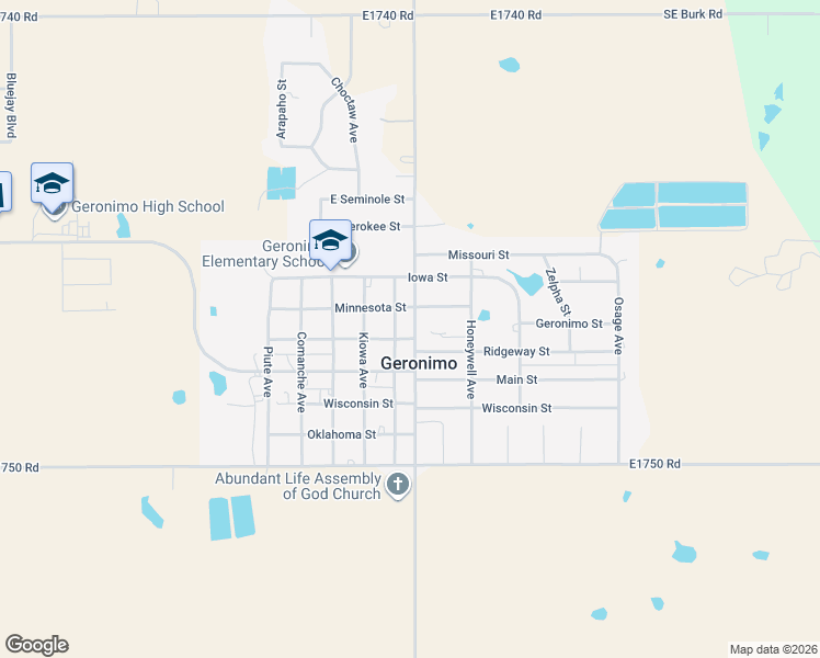 map of restaurants, bars, coffee shops, grocery stores, and more near 507 Michigan St in Geronimo