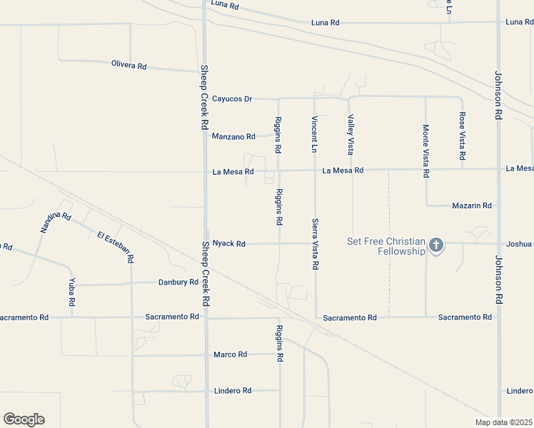 map of restaurants, bars, coffee shops, grocery stores, and more near 12782 Riggins Road in Phelan