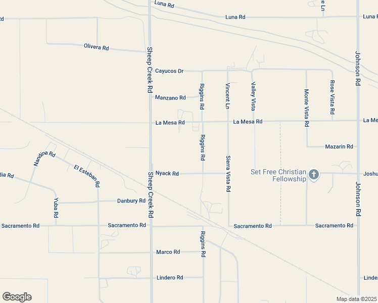 map of restaurants, bars, coffee shops, grocery stores, and more near 12782 Riggins Road in Phelan