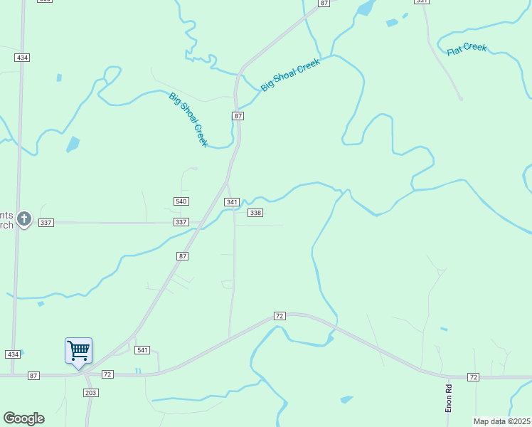 map of restaurants, bars, coffee shops, grocery stores, and more near 199 County Road 338 in Moulton