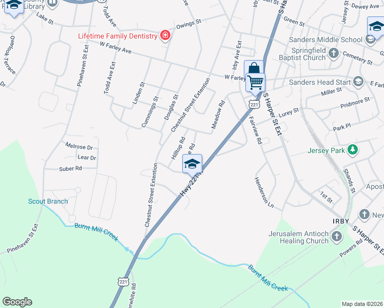 map of restaurants, bars, coffee shops, grocery stores, and more near 1520 Greenwood Road in Laurens