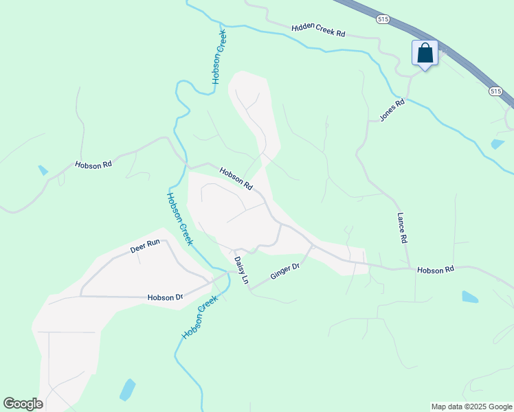 map of restaurants, bars, coffee shops, grocery stores, and more near 65 Mill Creek Drive in Jasper