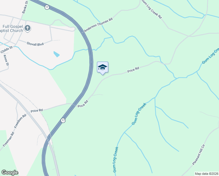 map of restaurants, bars, coffee shops, grocery stores, and more near 2359 Price Road in Martin