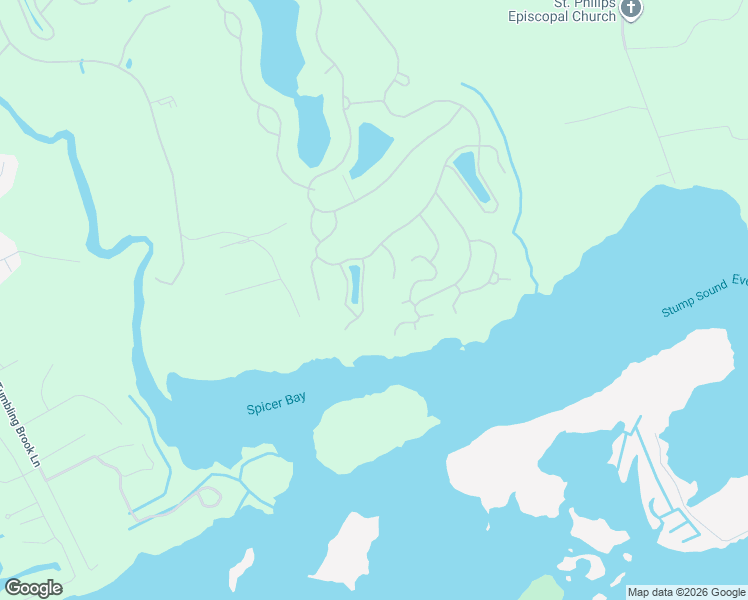 map of restaurants, bars, coffee shops, grocery stores, and more near 417 Wisteria Lane in Holly Ridge