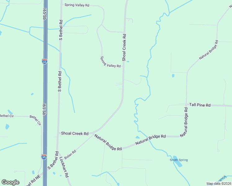 map of restaurants, bars, coffee shops, grocery stores, and more near 386 Shoal Creek Road in Hartselle
