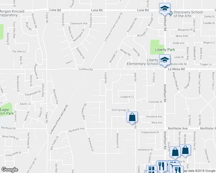 map of restaurants, bars, coffee shops, grocery stores, and more near 12779 Cobalt Road in Victorville