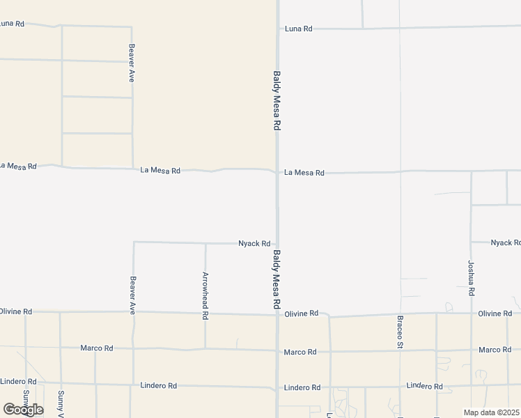 map of restaurants, bars, coffee shops, grocery stores, and more near Baldy Mesa Road in Victorville