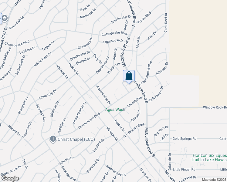 map of restaurants, bars, coffee shops, grocery stores, and more near 620 Chemehuevi Plaza in Lake Havasu City