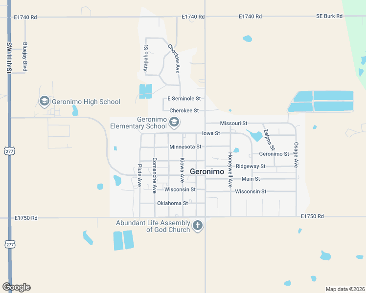 map of restaurants, bars, coffee shops, grocery stores, and more near 400 Iowa Street in Walters