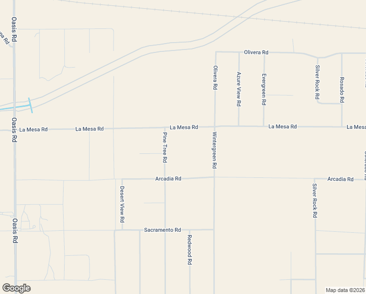 map of restaurants, bars, coffee shops, grocery stores, and more near 1595 La Mesa Road in Pinon Hills