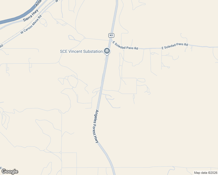 map of restaurants, bars, coffee shops, grocery stores, and more near 33438 Angeles Forest Highway in Palmdale