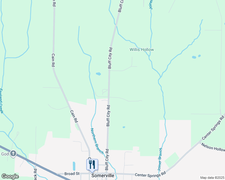 map of restaurants, bars, coffee shops, grocery stores, and more near 345 Bluff City Road in Somerville
