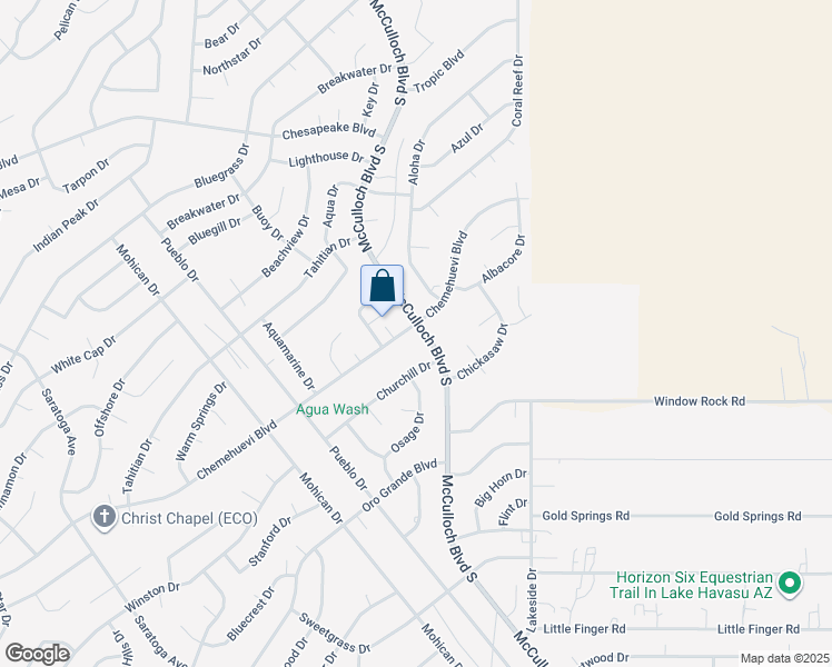 map of restaurants, bars, coffee shops, grocery stores, and more near 3860 Chemehuevi Boulevard in Lake Havasu City