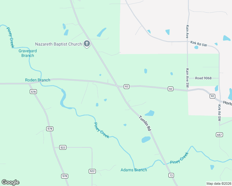 map of restaurants, bars, coffee shops, grocery stores, and more near 1228 County Road 72 in Rainsville