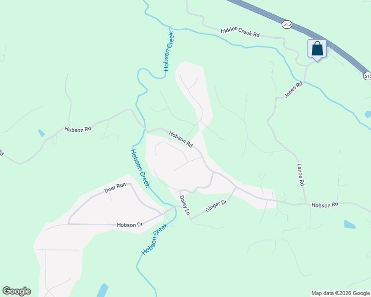 map of restaurants, bars, coffee shops, grocery stores, and more near 50 Mill Pond Court in Jasper