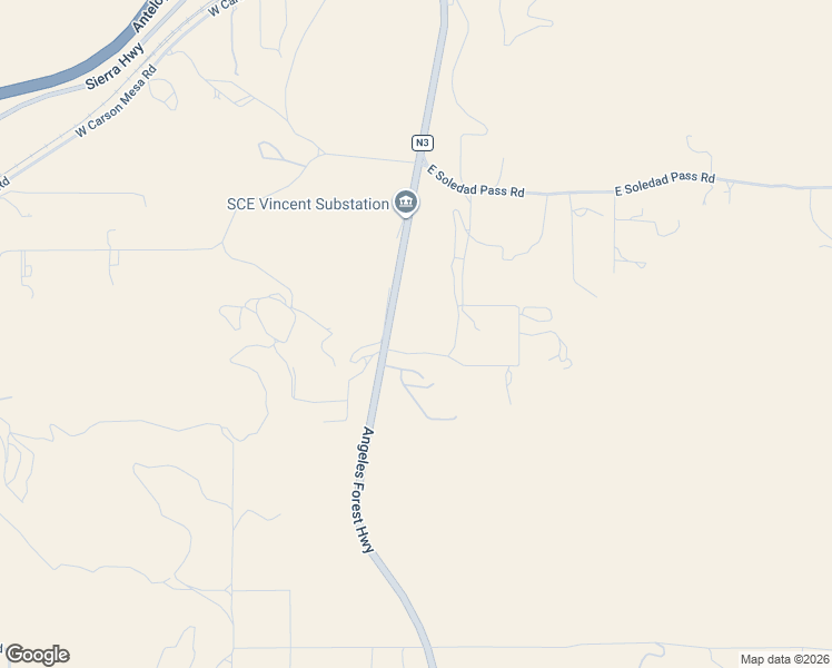 map of restaurants, bars, coffee shops, grocery stores, and more near 33452 Angeles Forest Highway in Palmdale