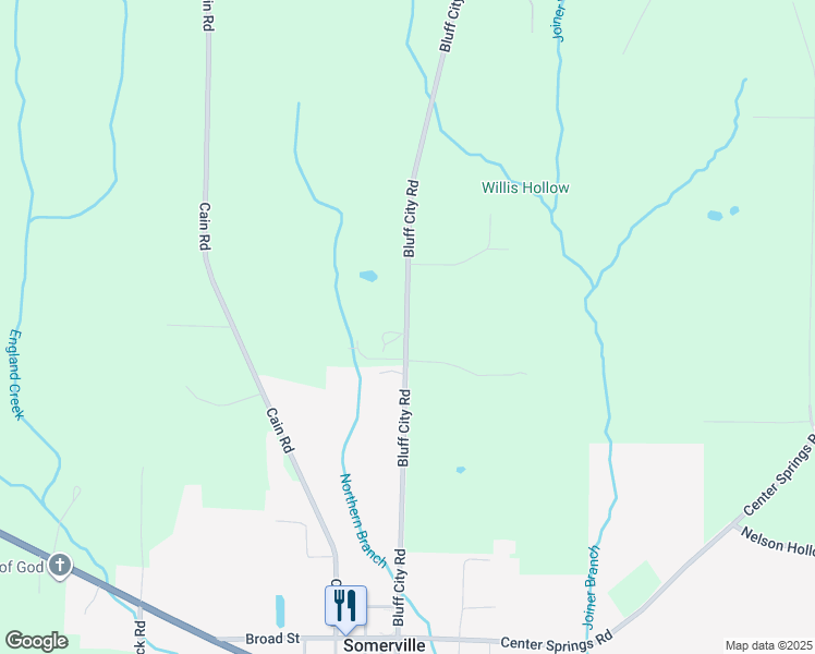 map of restaurants, bars, coffee shops, grocery stores, and more near 345 Bluff City Road in Somerville