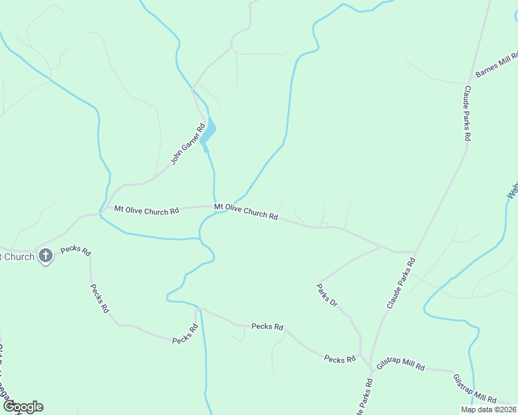 map of restaurants, bars, coffee shops, grocery stores, and more near 1101-1135 Mount Olive Church Road in Dahlonega