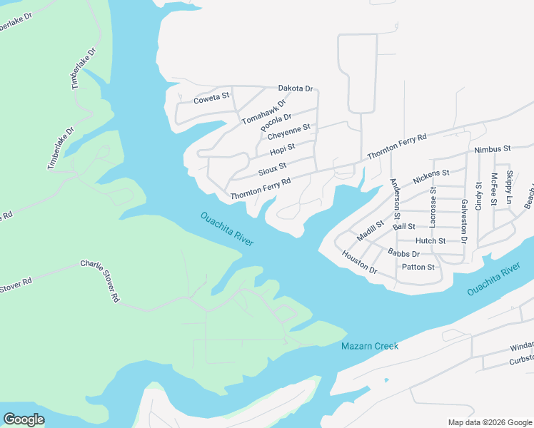 map of restaurants, bars, coffee shops, grocery stores, and more near 134 Riverside Drive in Hot Springs