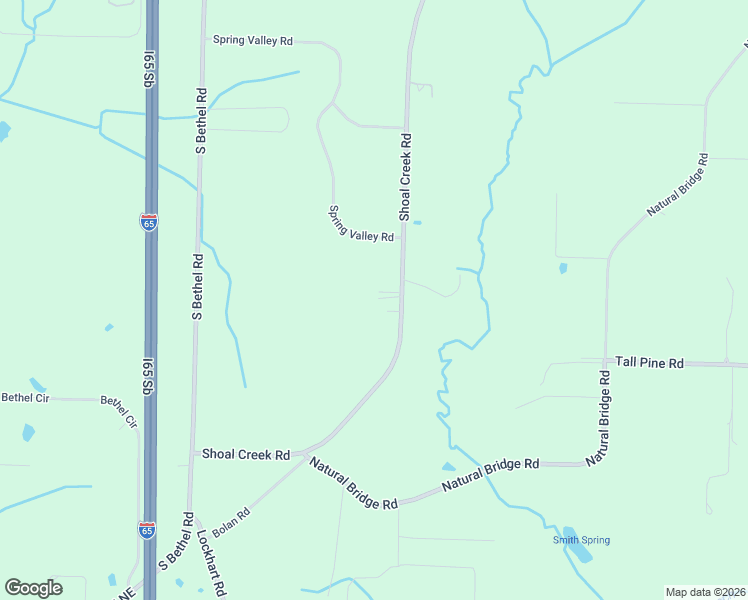 map of restaurants, bars, coffee shops, grocery stores, and more near 386 Shoal Creek Road in Hartselle