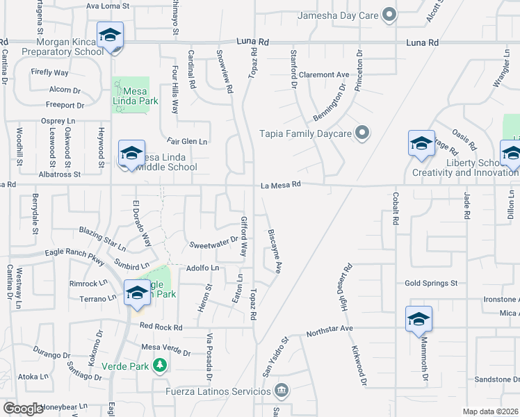 map of restaurants, bars, coffee shops, grocery stores, and more near 12833 Biscayne Avenue in Victorville