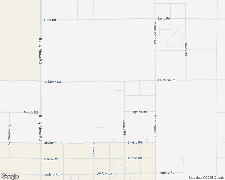map of restaurants, bars, coffee shops, grocery stores, and more near La Mesa Road in Victorville