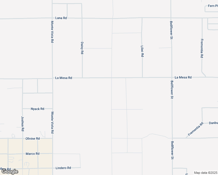 map of restaurants, bars, coffee shops, grocery stores, and more near La Mesa Road in Victorville