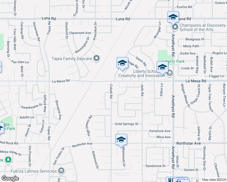 map of restaurants, bars, coffee shops, grocery stores, and more near 12829 Cobalt Road in Victorville