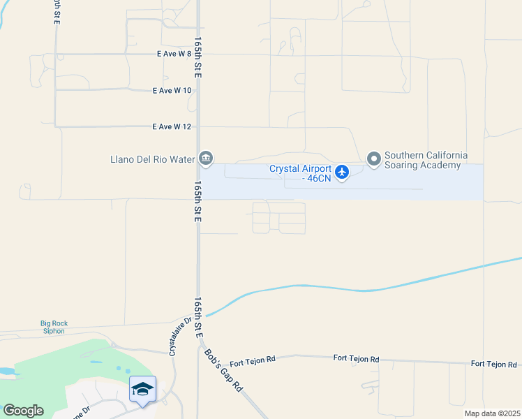 map of restaurants, bars, coffee shops, grocery stores, and more near 16754 East Avenue X in Llano
