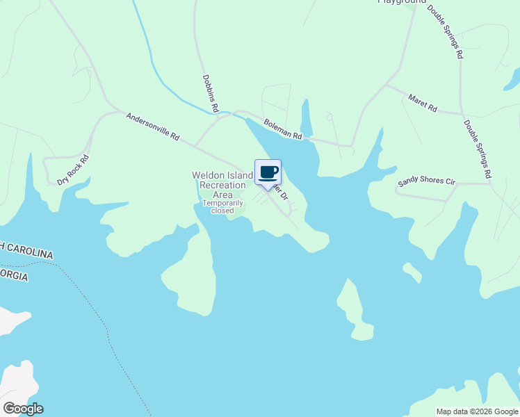 map of restaurants, bars, coffee shops, grocery stores, and more near 1212 Andersonville Road in Townville