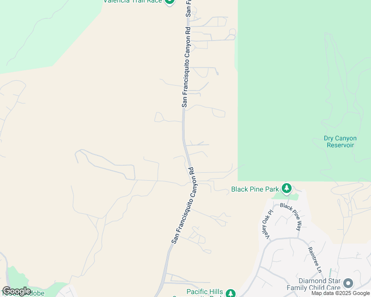 map of restaurants, bars, coffee shops, grocery stores, and more near 2 San Francisquito Canyon Road in Santa Clarita