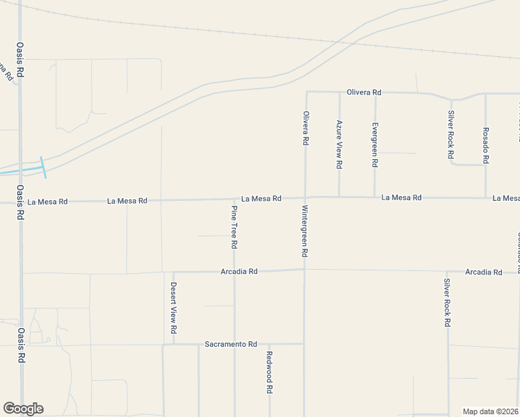 map of restaurants, bars, coffee shops, grocery stores, and more near 1595 La Mesa Road in Pinon Hills