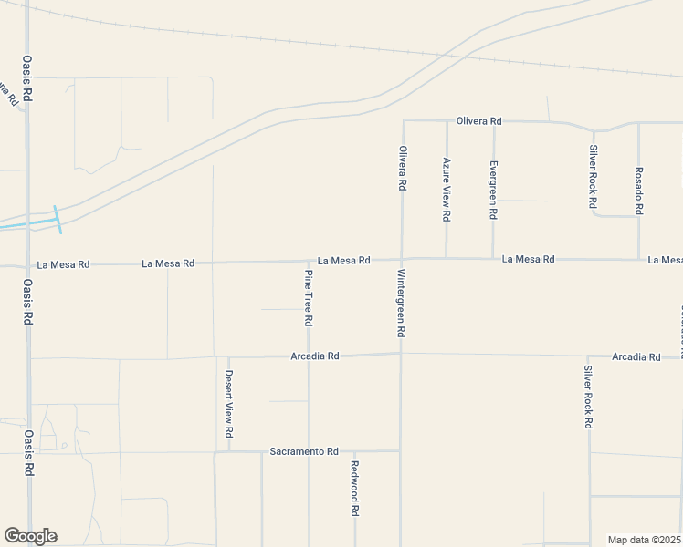 map of restaurants, bars, coffee shops, grocery stores, and more near 1595 La Mesa Road in Pinon Hills