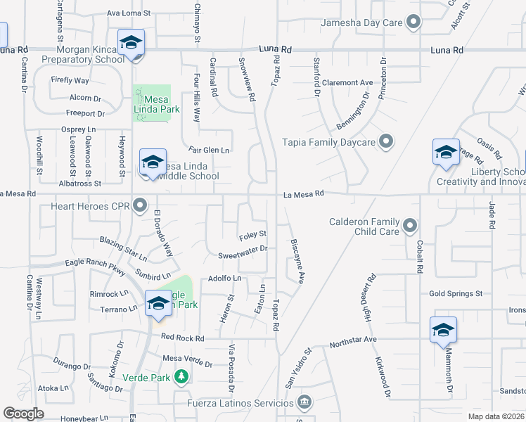 map of restaurants, bars, coffee shops, grocery stores, and more near 12856 Gifford Way in Victorville