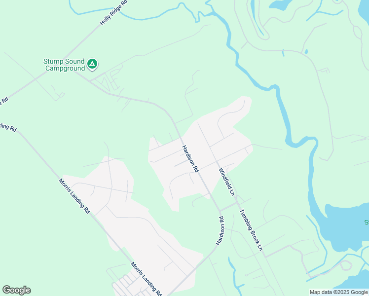 map of restaurants, bars, coffee shops, grocery stores, and more near 266 Hardison Road in Holly Ridge