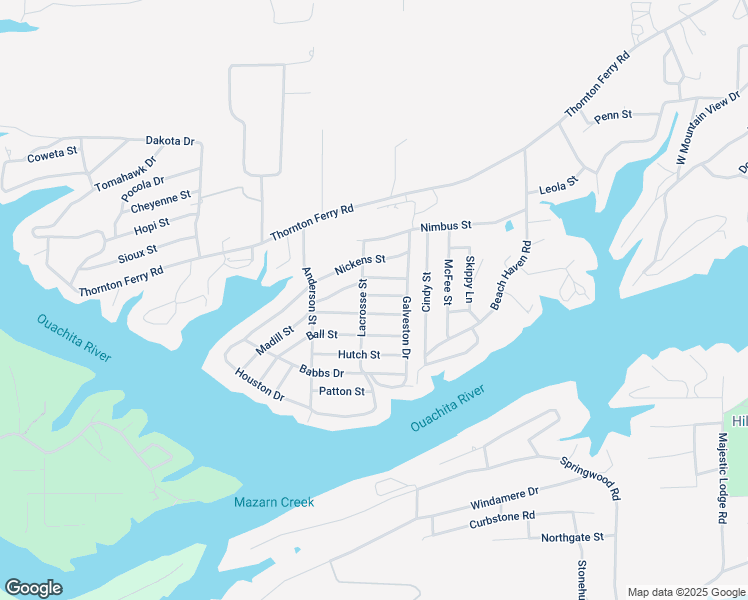 map of restaurants, bars, coffee shops, grocery stores, and more near 113 Smith Street in Hot Springs