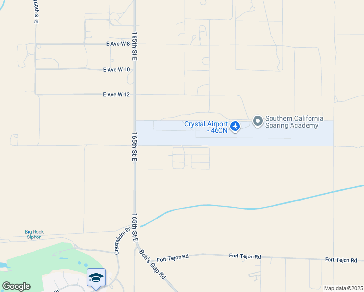 map of restaurants, bars, coffee shops, grocery stores, and more near 18100 East Avenue X in Llano