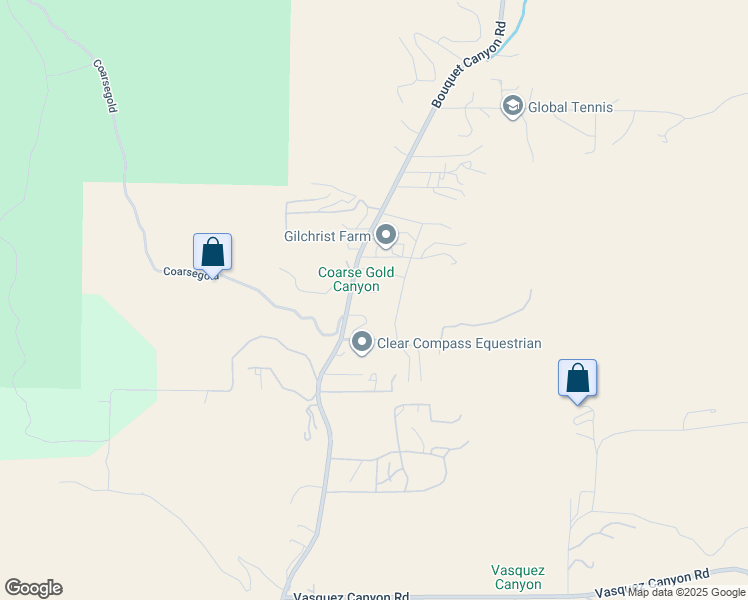 map of restaurants, bars, coffee shops, grocery stores, and more near 30045 Bouquet Canyon Road in Santa Clarita